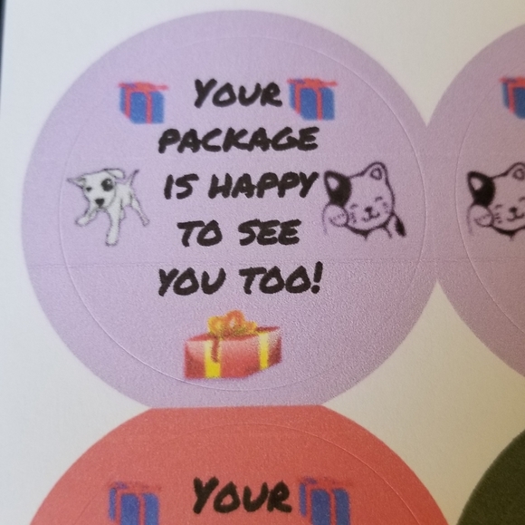 90 Labels Your Pkg is Happy to See You Too - Picture 13 of 16